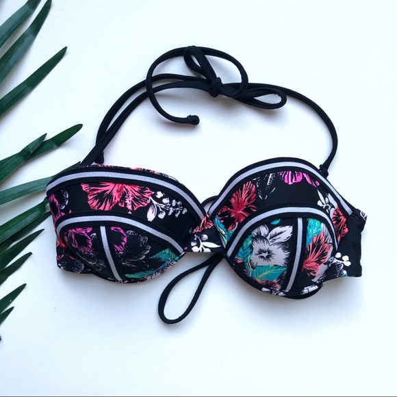 Xhilaration Other - XHILARATION FLORAL PUSH UP BIKINI TOP
